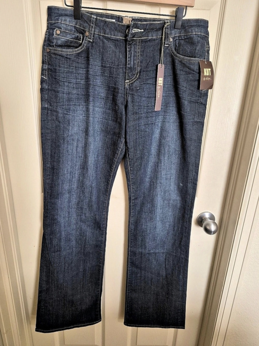 Kut from the Kloth Rachel Bootcut Jeans in Blue Waist 12 NWT